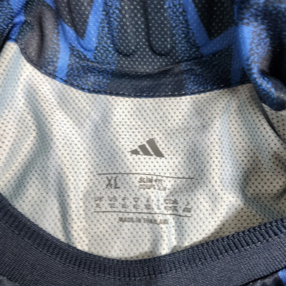 ARSENAL FC OFFICIAL LICENSED JERSEY – GYOKERES 14, ADIDAS HEAT.RDY, BLUE ZIGZAG XL