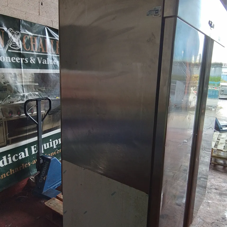 POLARIS COMMERCIAL SPA-TN-140 STAINLESS DOUBLE DOOR REFRIGERATED FOOD STORAGE UNIT