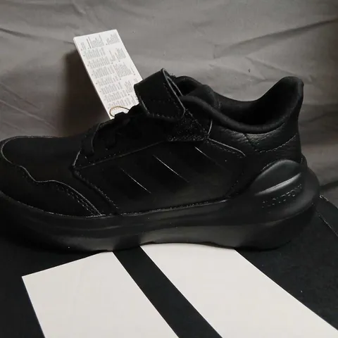 ADIDAS TENSAUR RUN 3.0 EL BLACK KIDS' TRAINERS UK 1 