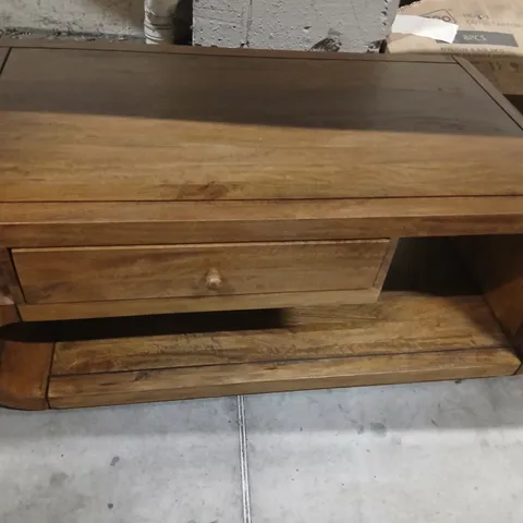 ACTON SOLID WOOD COFFEE TABLE WITH STORAGE