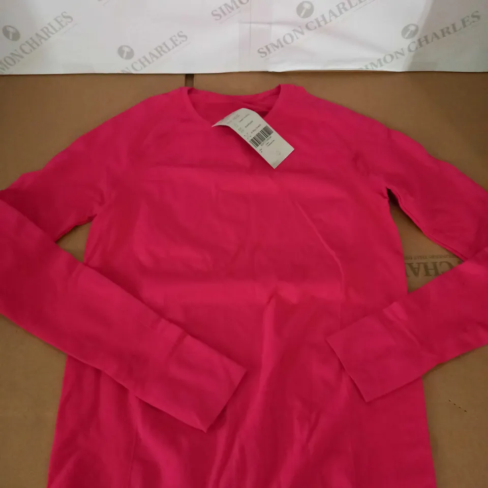 SWEATY BETTY ATHLETE SEAMLESS WORKOUT LONG SLEEVE TOP SIZE M