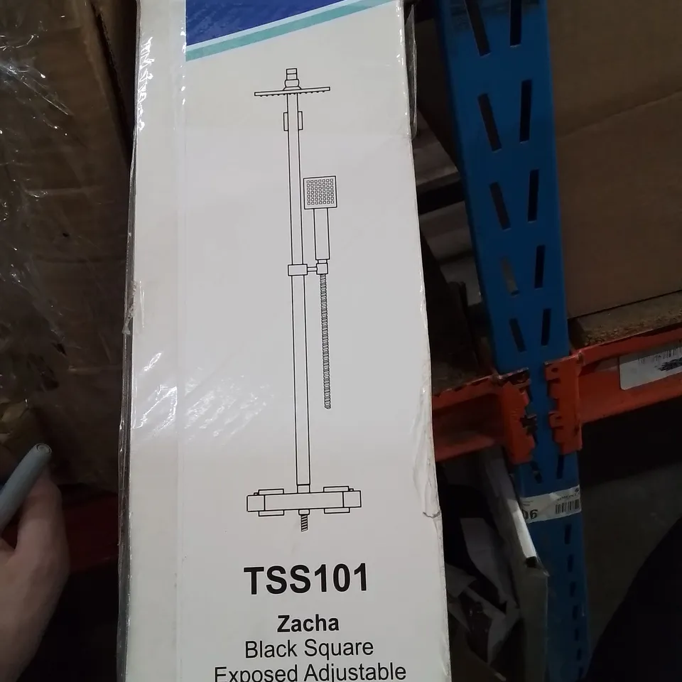 BOXED ZACHA MIXER SHOWER WITH FIXED SHOWER HEAD 