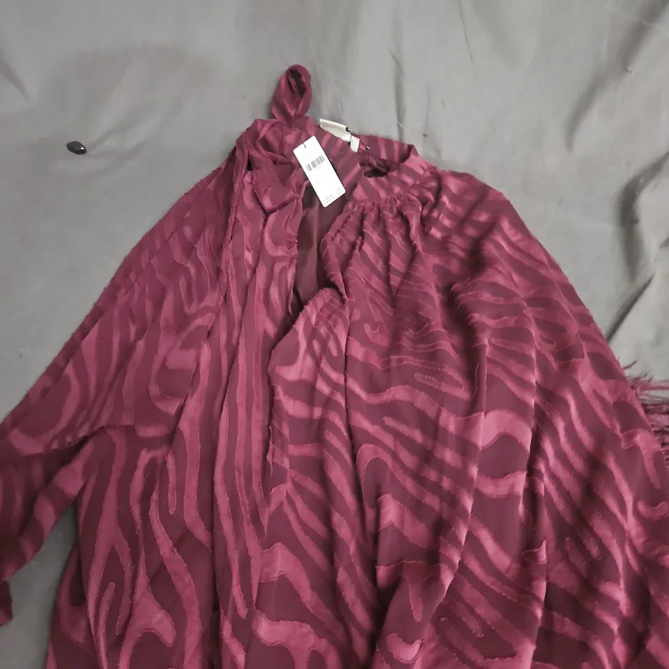 ANTHROPOLOGIE HALTER NECK MAXI DRESS – DARK PURPLE, UK 10