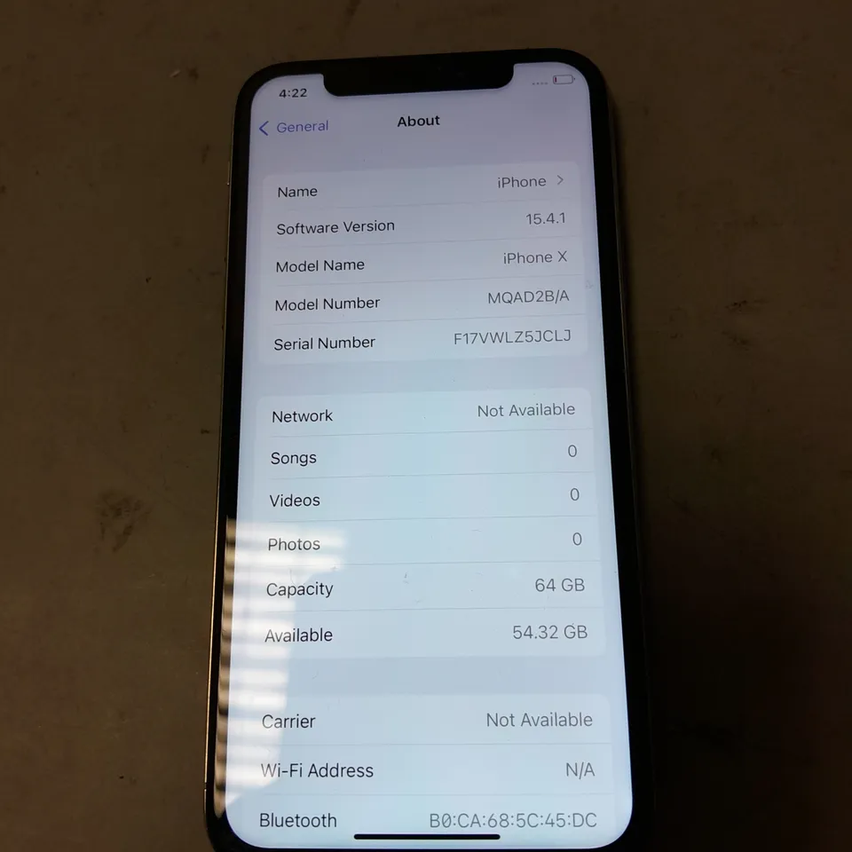 APPLE IPHONE X 64GB