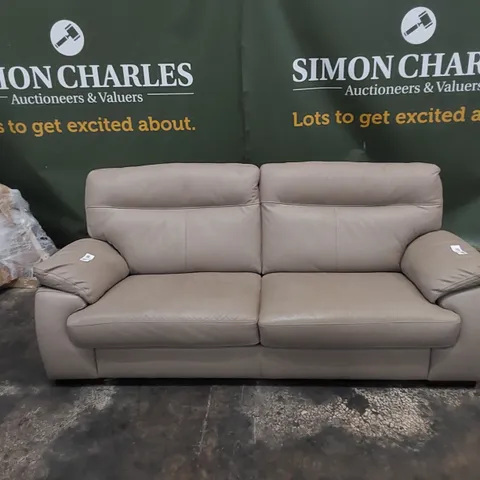DESIGNER 3-SEATER LEATHER SOFA