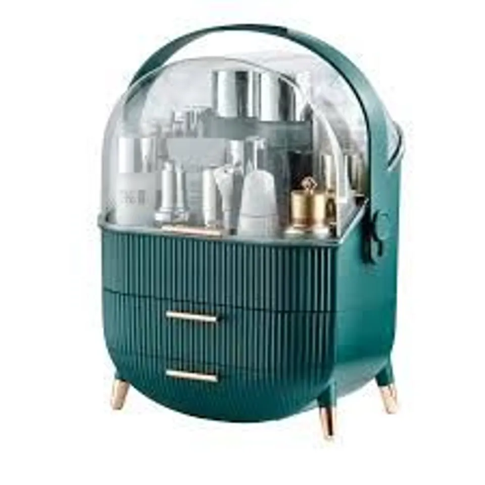 BOXED NEO MAKEUP ORGANISER - GREEN