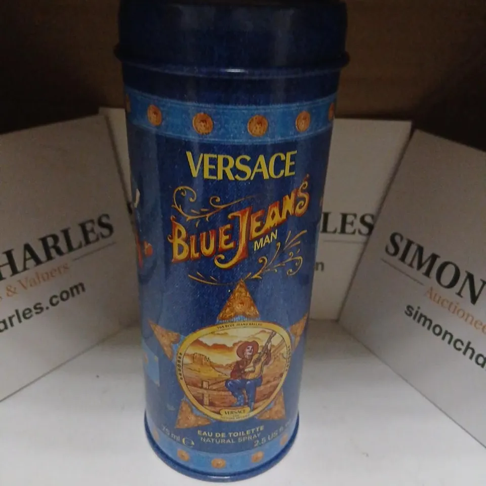 BOXED VERSACE BLUE JEANS MAN EAU DE TOILETTE SPRAY 75ML