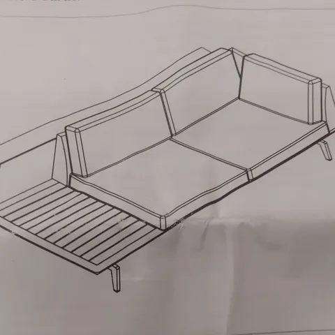 BOXED DANETTI ALVARO GARDEN BENCH RIGHT ARM ONLY