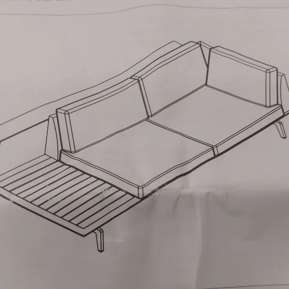 BOXED DANETTI ALVARO GARDEN BENCH RIGHT ARM ONLY
