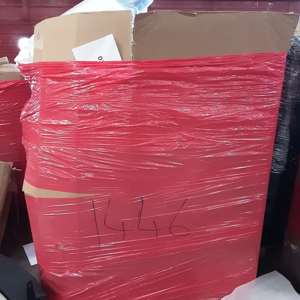 PALLET OF ASSORTED PRODUCTS INCLUDING HOMIDEC, G-BLOCS PARASOL BASE SET, LAKHMAALI MATTRESS TOPPER, AIRAJ, PAPER CUTTER, DAYSTAR 