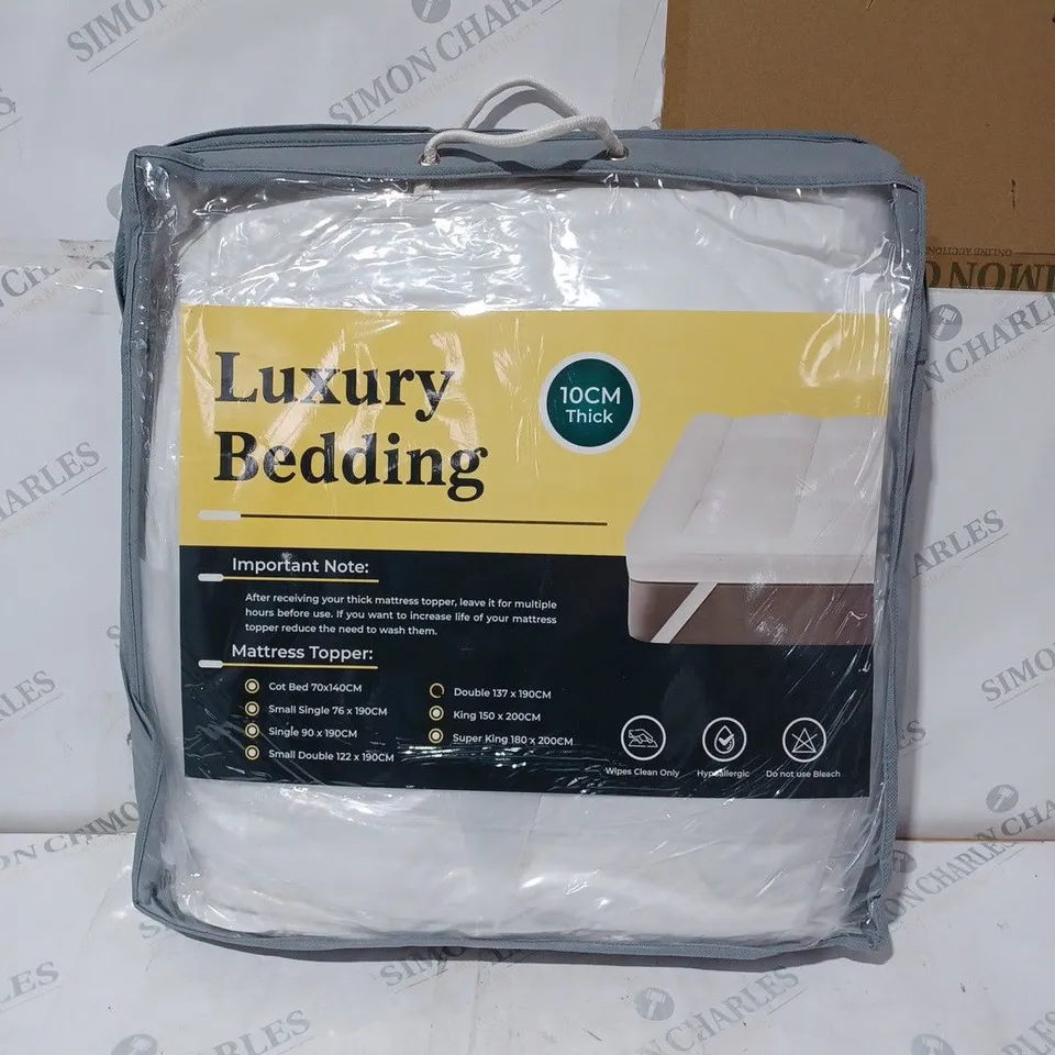 PACKAGED LUXURY BEDDING MATTRESS TOPPER - DOUBLE 