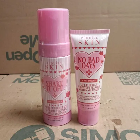 PLOUISE SKIN 2 PRODUCTS: FACIAL SLEEPING MASK 75G + CLEANSER 150ML. UNBOXED
