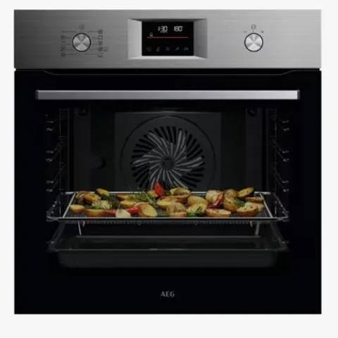 AEG OS6PB50AM BUILT IN ELECTRIC SINGLE OVEN, STAINLESS STEEL
