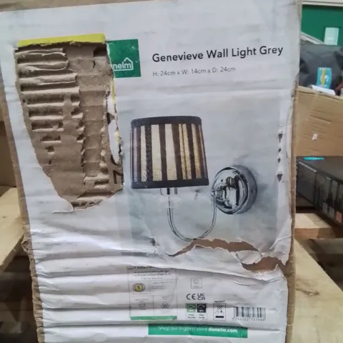 BOXED GENEVIEVE WALL LIGHT GREY