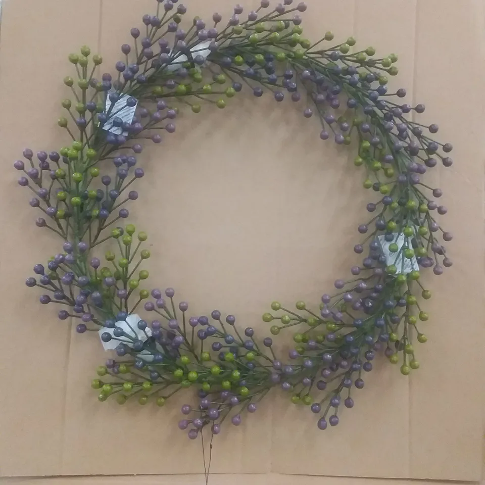 BRAND NEW BOXED X4 LAVENDER WREATH