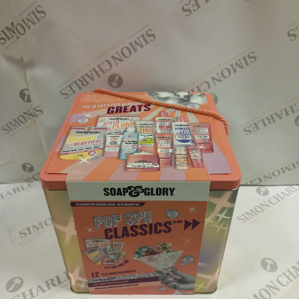 BOXED SOAP & GLORY POP SPA CLASSICS BEAUTY GIFT SET 