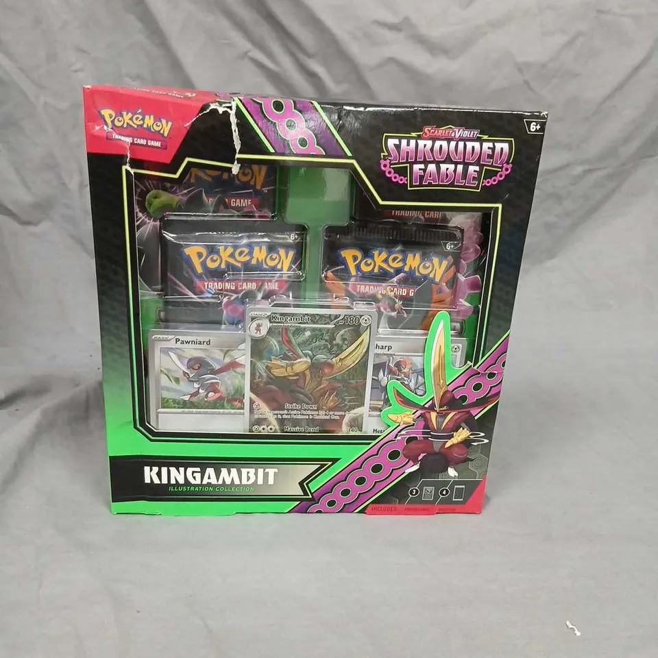 POKÉMON SCARLET & VIOLET SHROUDED FABLE KINGAMBIT ILLUSTRATION COLLECTION BOX