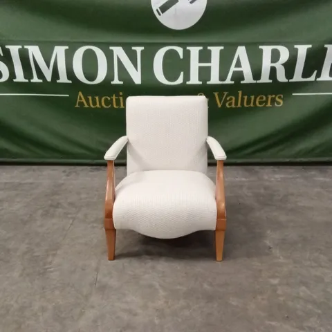 QUALITY HIGH-END DESIGNER FABRIC ACCENT CHAIR