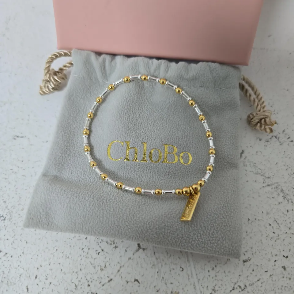 boxed chlobo silver gold bracelet