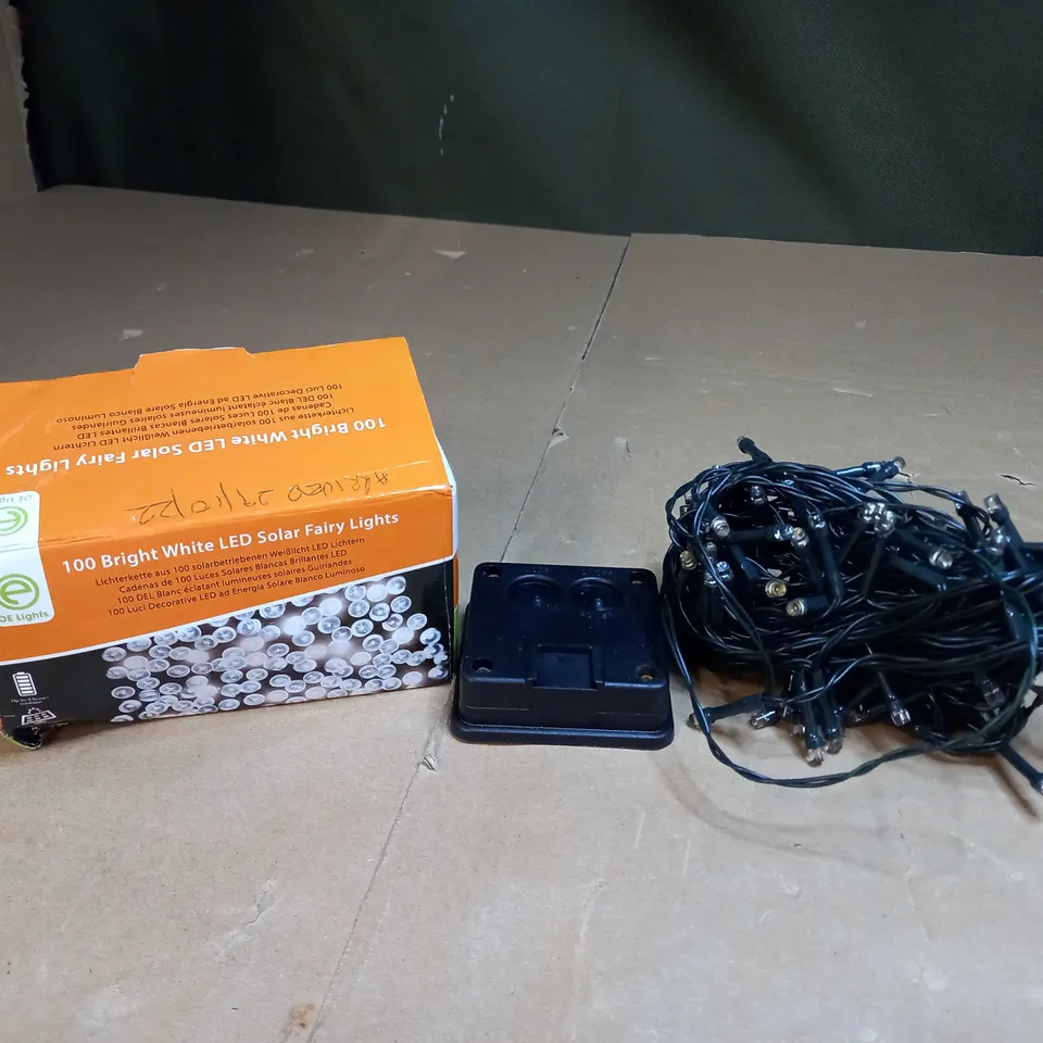100 BRIGHT WHITE LED SOLAR FAIRY LIGHTS 