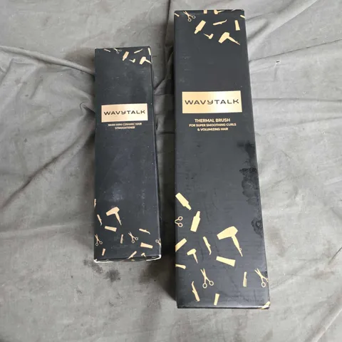 BOXED WAVYTALK THRMAL BRUSH AND MINI CERAMIC HAIR STRAIGHTENER