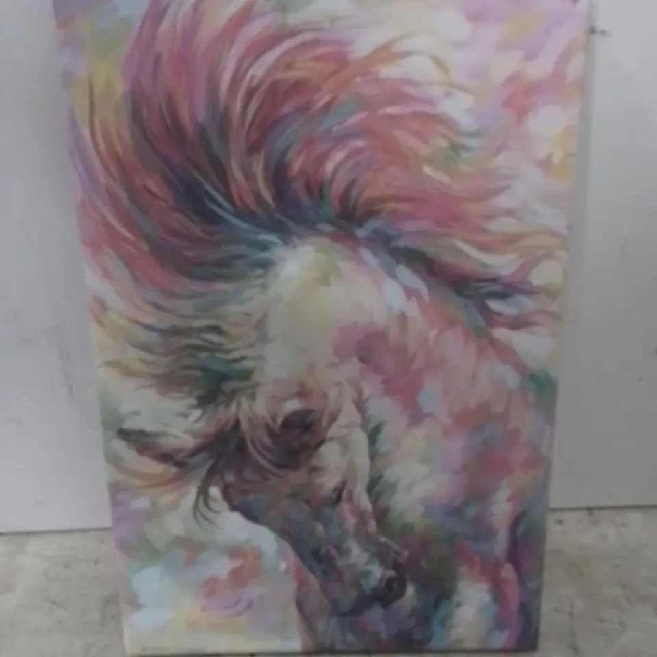 BOXED BRAVE HORSE - GRAPHIC ART ON CANVAS
