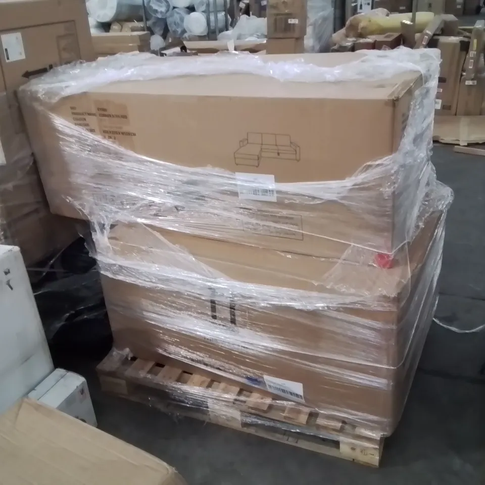 BOXED MYLES CORNER SOFA BED -BLUE- [2 BOXES]