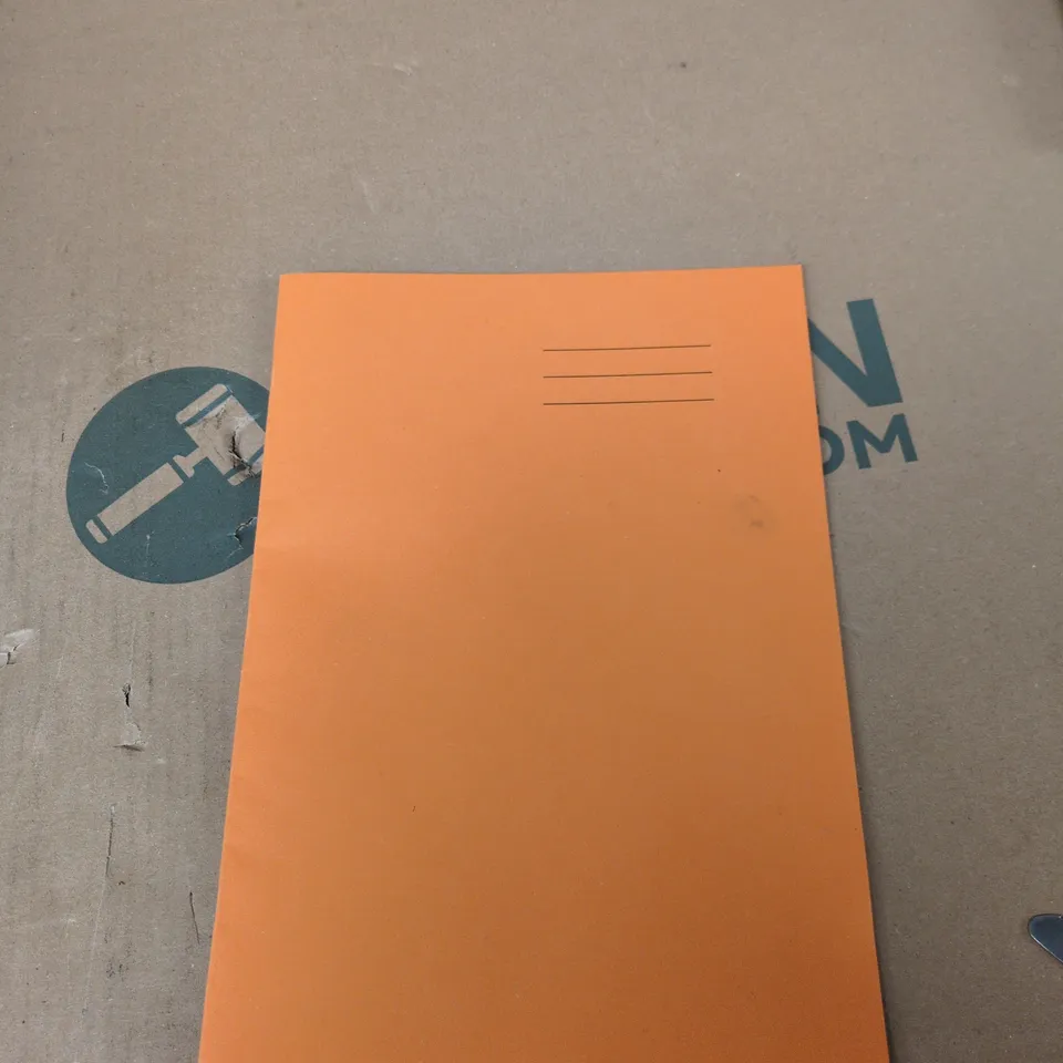 BOX OF 100 BRAND NEW A4 32 PAGE MATHS WRITING BOOKS ORANGE 