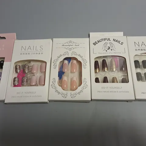 LOT OF 5 ASSORTED PACKS OF NAILS