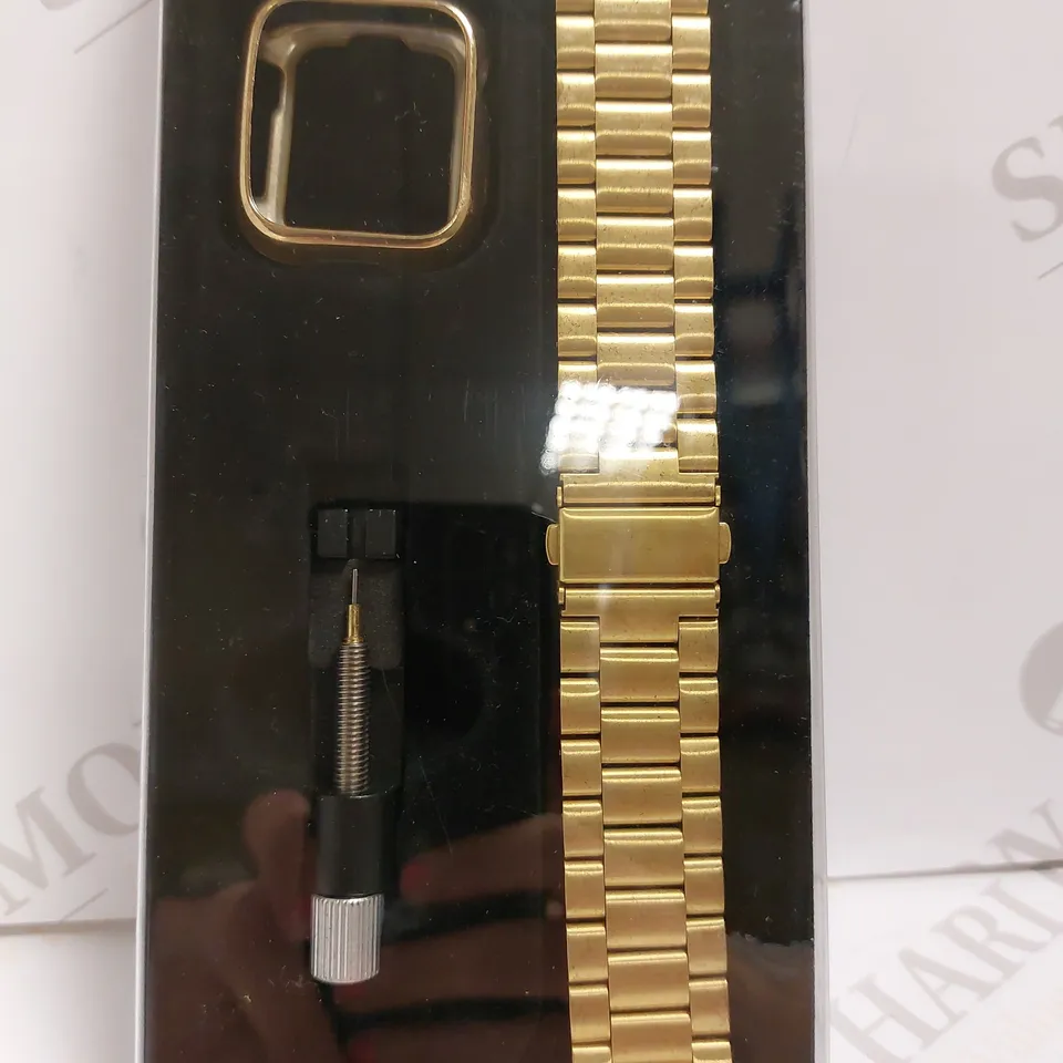 BOXED TASIKAR GOLD EFFECT WATCH STRAP AND CASE