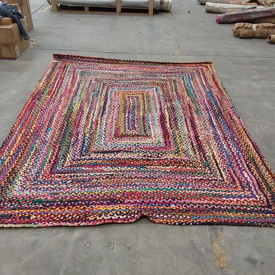 PULTENEY HAND WOVEN MULTI-COLOURED RUG - 7'6" X 9'6"
