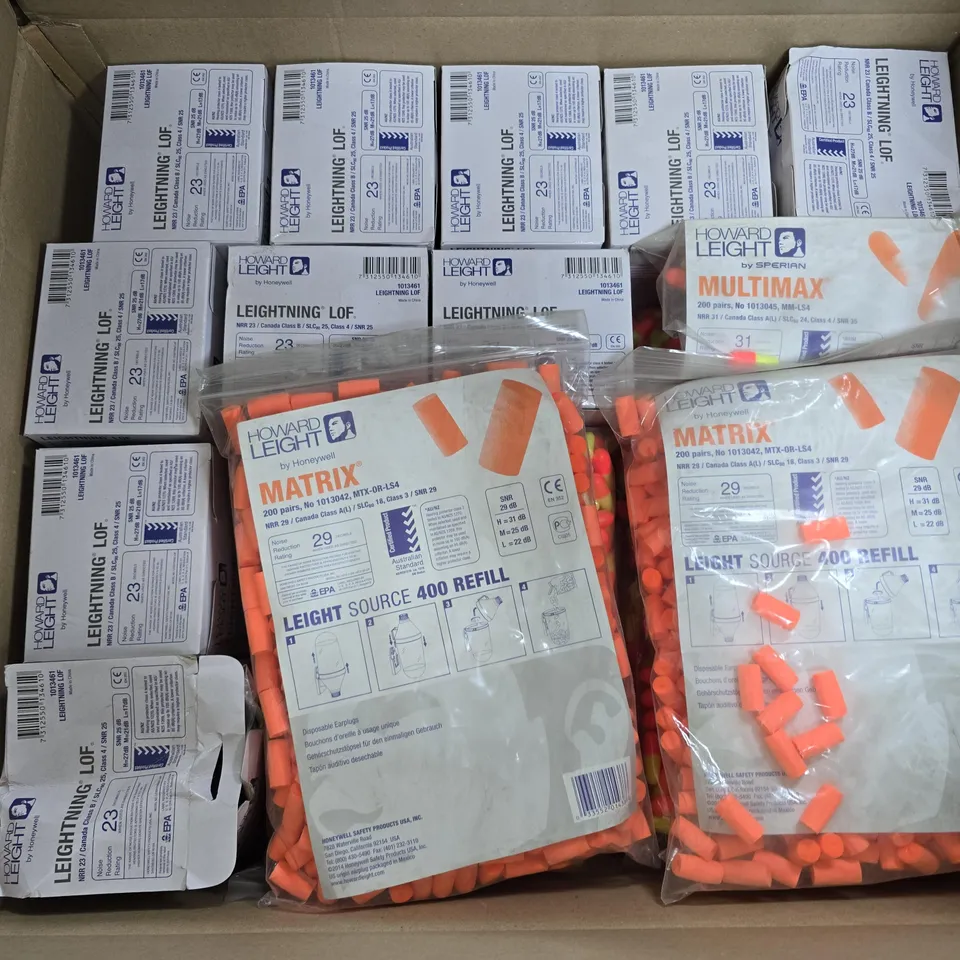 LARGE QUANTITY OF ASSORTED EAR PLUGS 