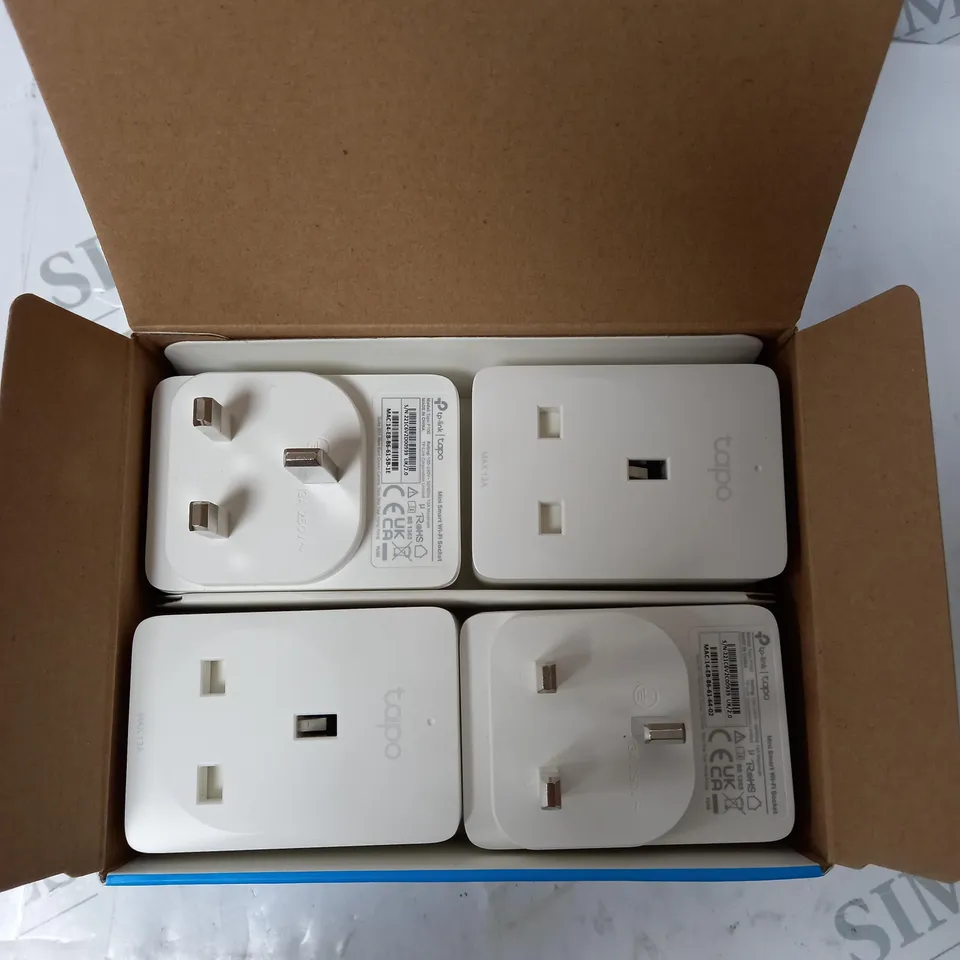 BOXED TAPO MINI SMART WI-FI SOCKET - 4 PLUGS. 