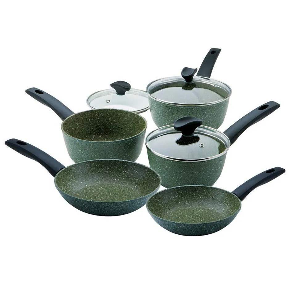 BOXED PRESTIGE 5 PIECE ALUMINIUM NON STICK COOKWARE SET
