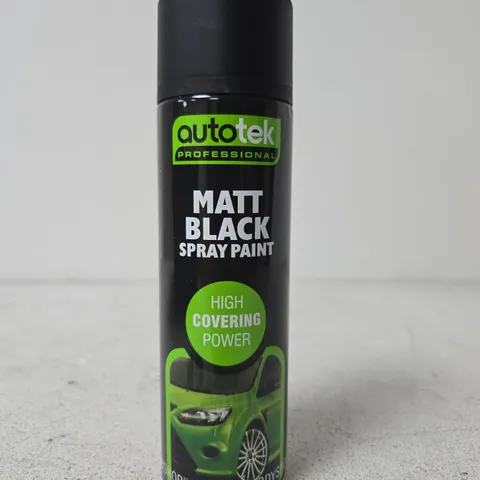 AUTOTEK PROFESSIONAL MATT BLACK SPRAY PAINT – 400ML - APPROX 7 CANS