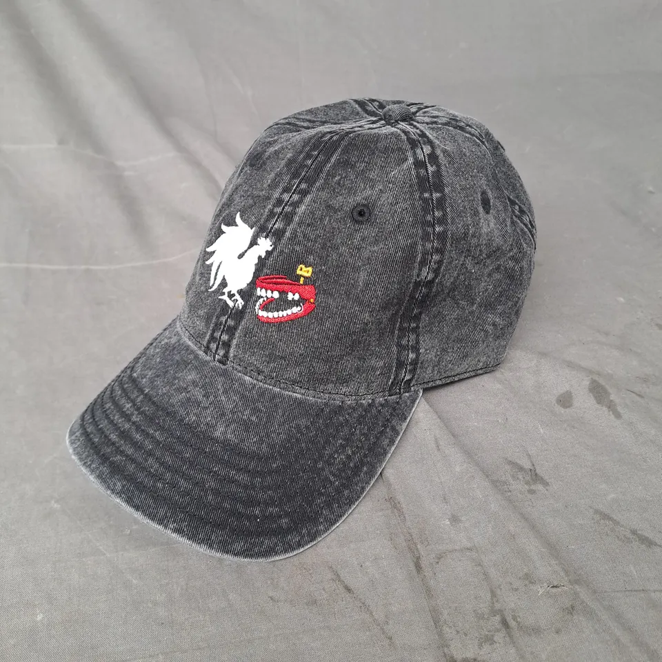 ROOSTER TEETH DENIM CAP IN BLACK 