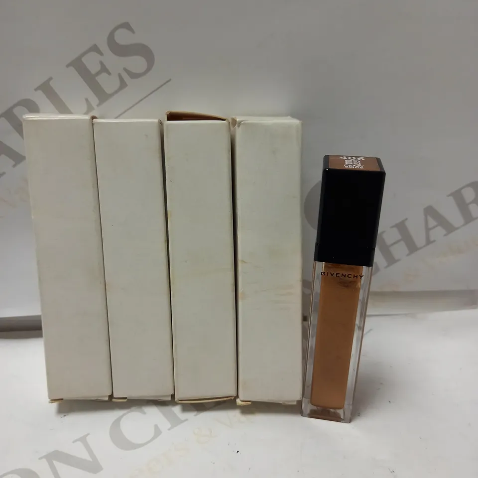 LOT OF 4 X 6ML GIVENCHY POP GLOSS - 406 CRAZY BEIGE 