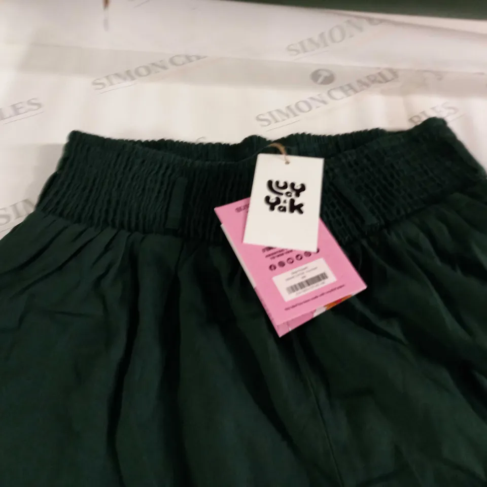 LUCY AND YAK GREEN ALEXA TROUSERS IN GREEN - M/R
