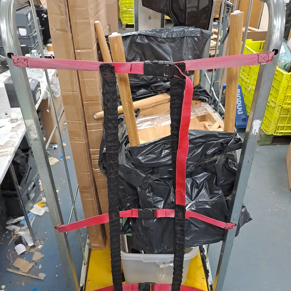 CAGE OF APPROXIMATELY 10 ASSORTED BROKEN ITEMS TO INCLUDE - MIRRORS, CHAIRS, AND PRINTER ETC. COLLECTION ONLY
