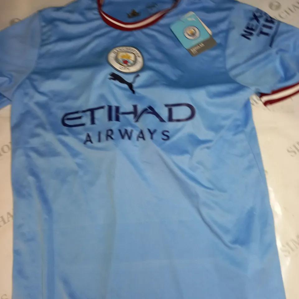 MANCHESTER CITY FC HOME SHIRT SIZE L