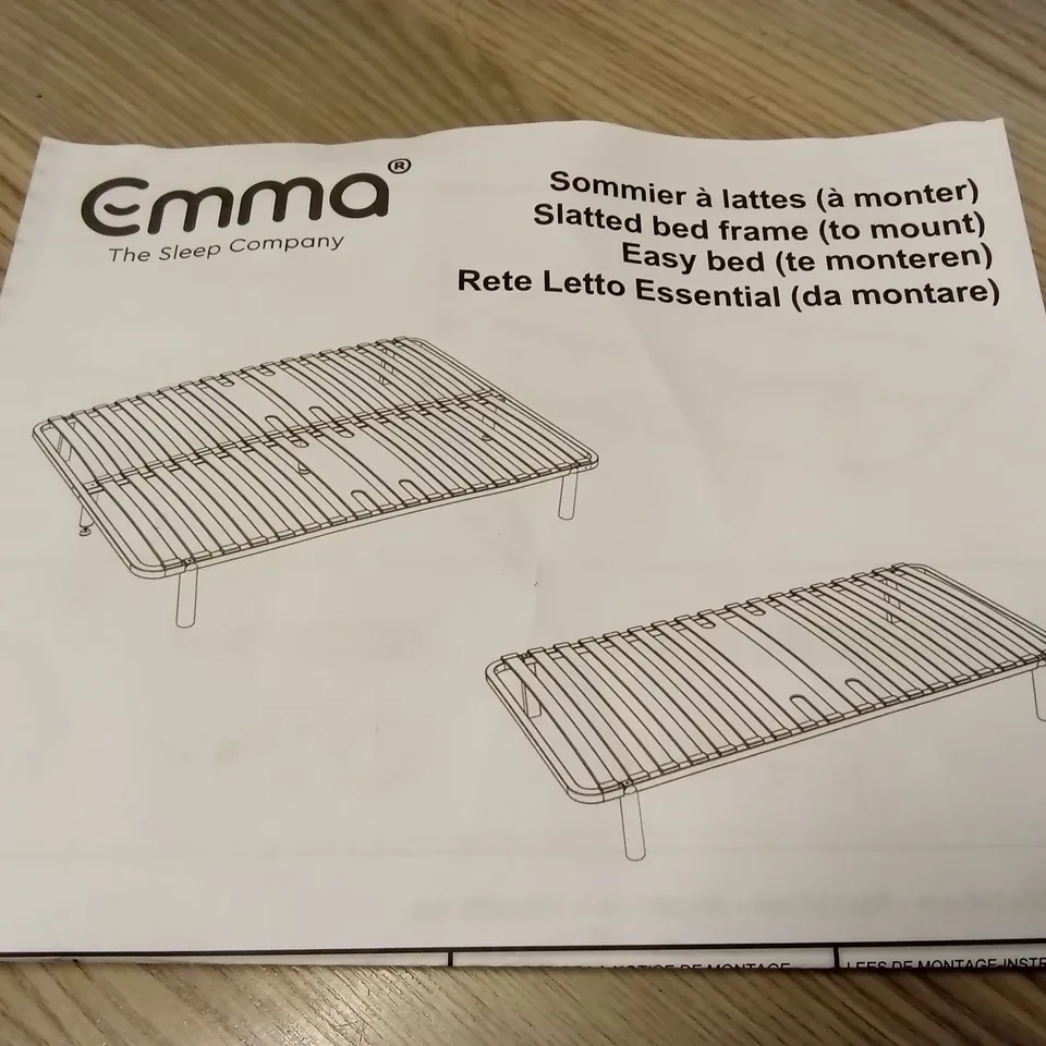 BRAND NEW BOXED EMMA SLATTED BED FRAME - 150 x 200 KING SIZE (1 BOX)