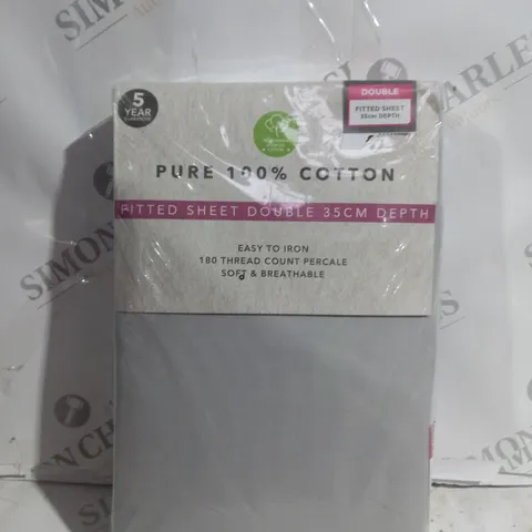 UNBRANDED FITTED SHEET FOR DOUBLE BED 35CM DEPTH 