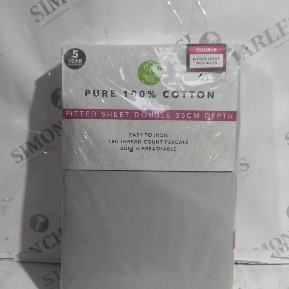 UNBRANDED FITTED SHEET FOR DOUBLE BED 35CM DEPTH 