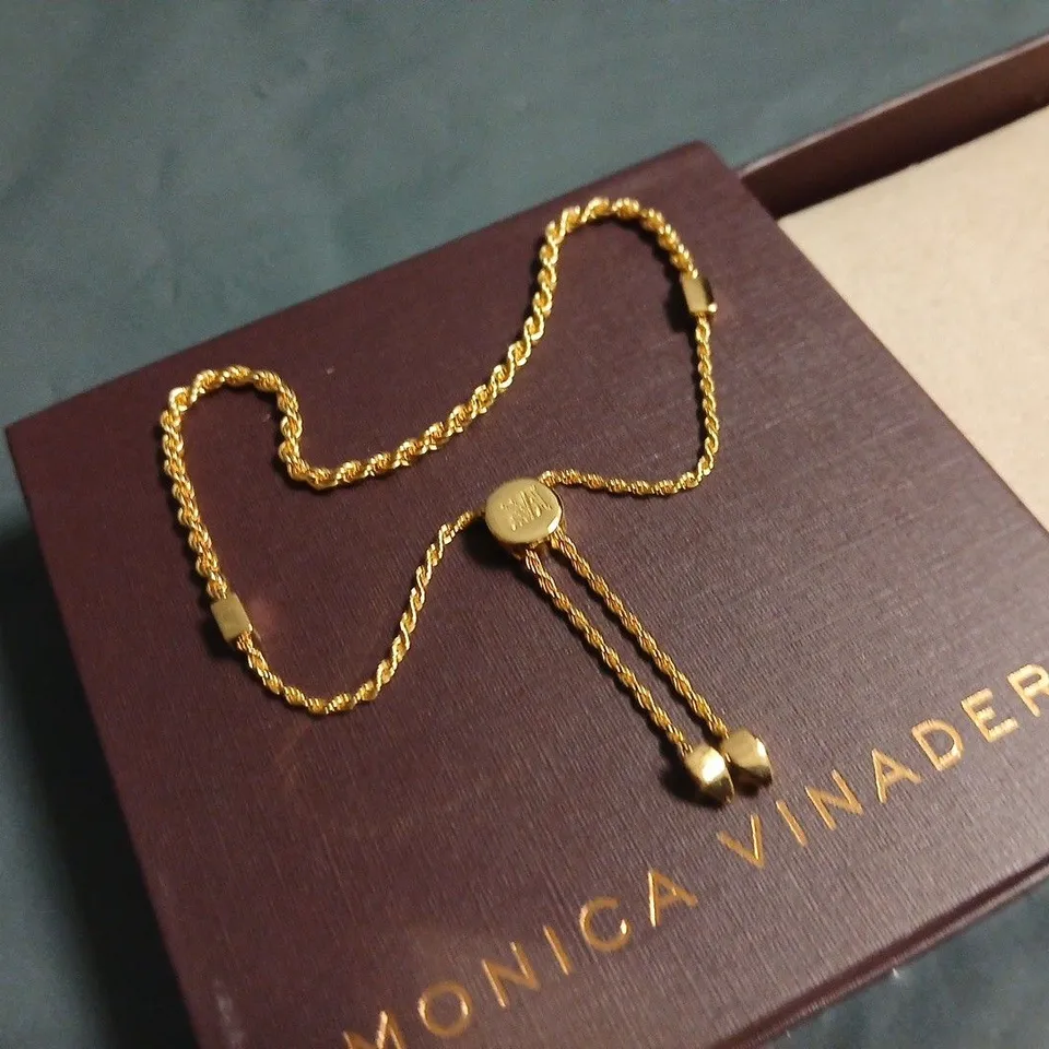 BOXED MONICA VINADER CORADDA CHAIN FREINDSHIP BRACELET