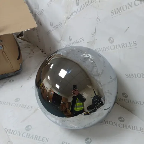 BOXED K BY KELLY HOPPEN EXTRA LARGE INDOOR OUTDOOR PRELIT GLASS DECOR ORB