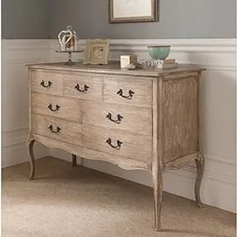 BRAND NEW BOXED HOMESDIRECT365 MONTPELLIER BLANC 7 DRAWER CHEST OF DRAWERS 
