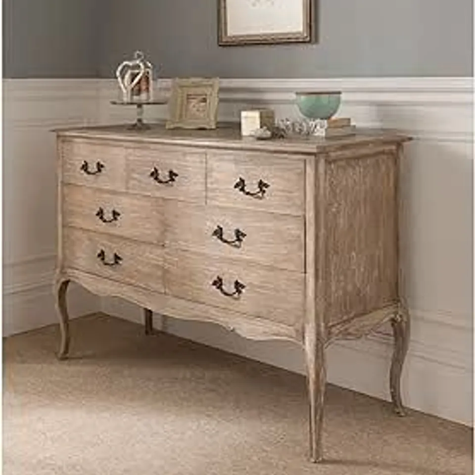 BRAND NEW BOXED HOMESDIRECT365 MONTPELLIER BLANC 7 DRAWER CHEST OF DRAWERS 