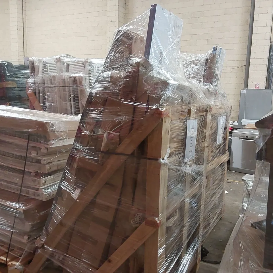 PALLET CONTAINING APPROXIMATELY 10x MIXED TALL BATHROOM UNIT PACKS