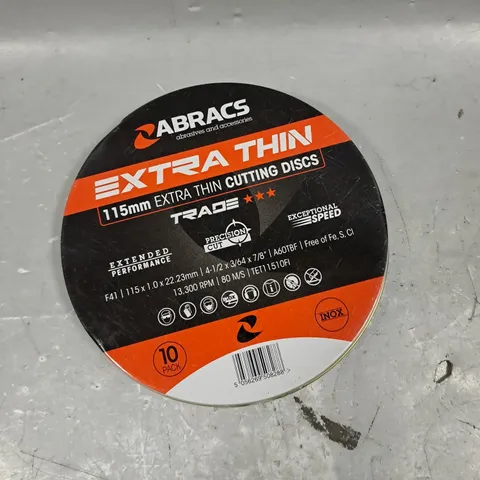 ABRCS EXTRA THIN CUTTING DISKS - 115MM