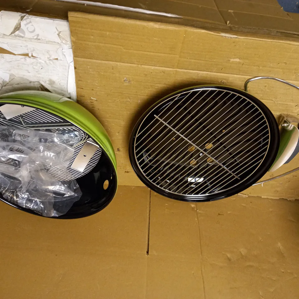 WEBER SMOKEY JOE PREMIUM CHARCOAL BBQ, GRILL, SPRING GREEN 37CM